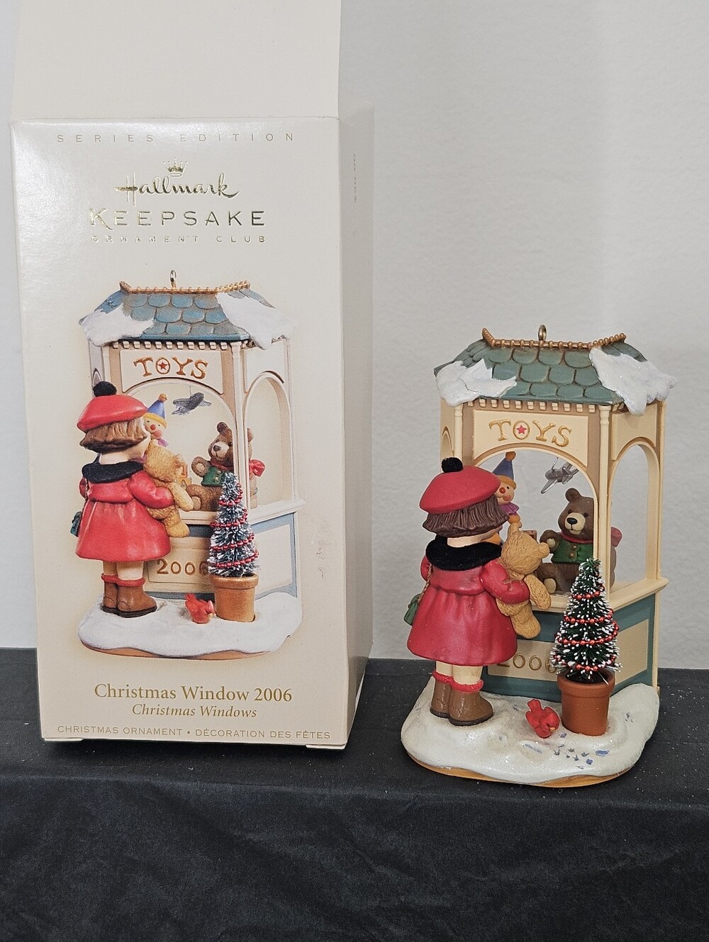 Hallmark Keepsake Ornament Club: Christmas Window Girl & Toy Store 2006